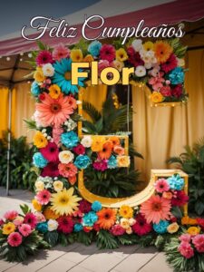 Feliz cumpleaños flor