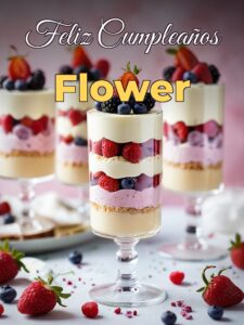 Feliz cumpleaños flower