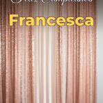 feliz cumpleaños francesca