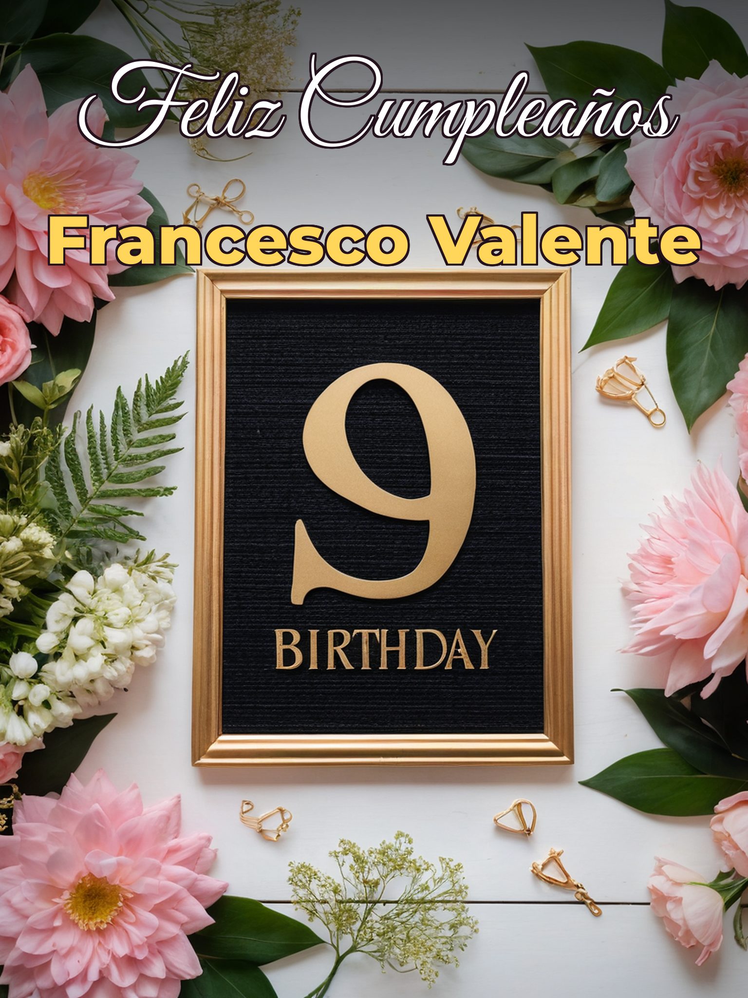Feliz cumpleaños francesco valente