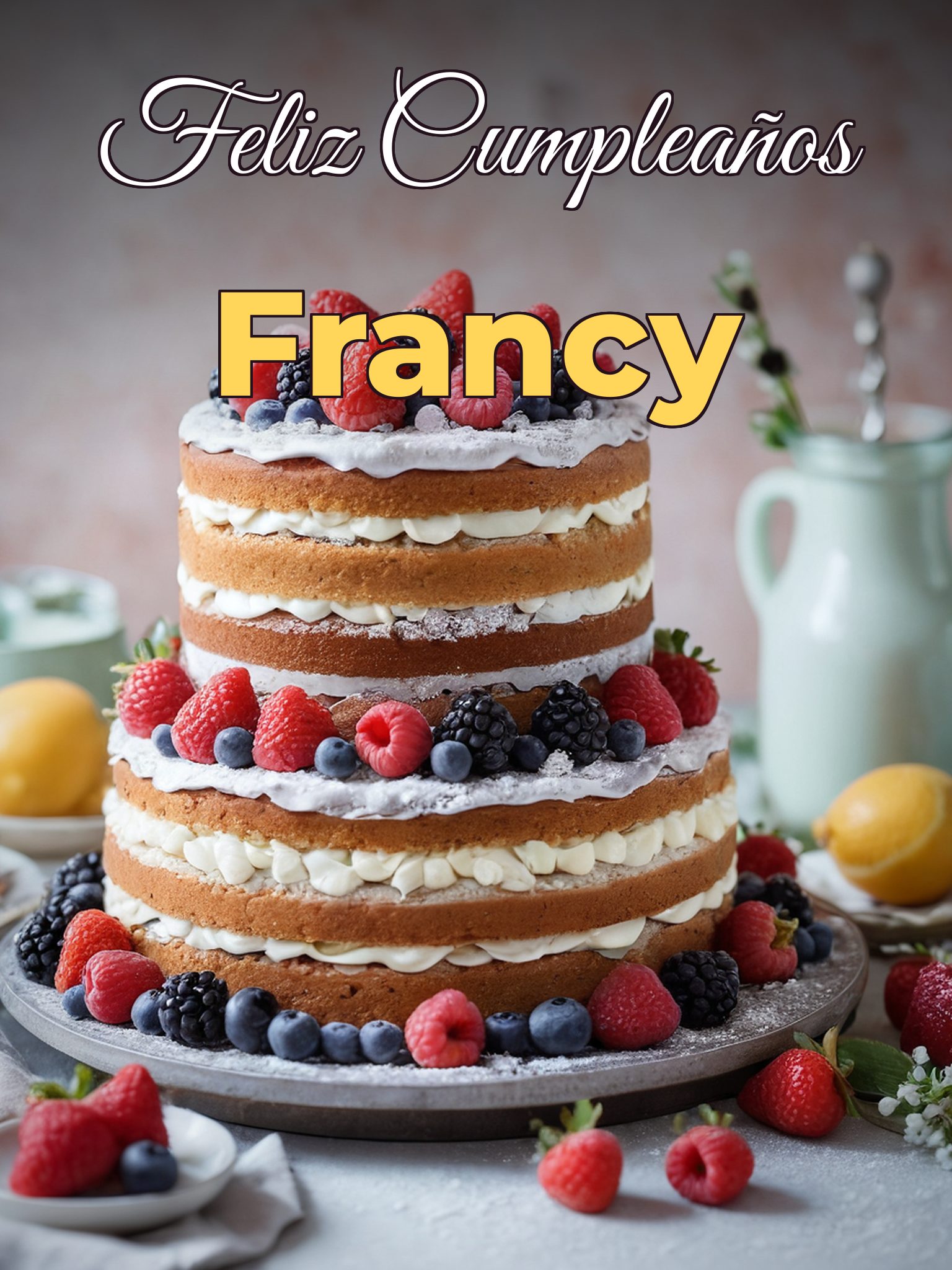 Feliz cumpleaños francy