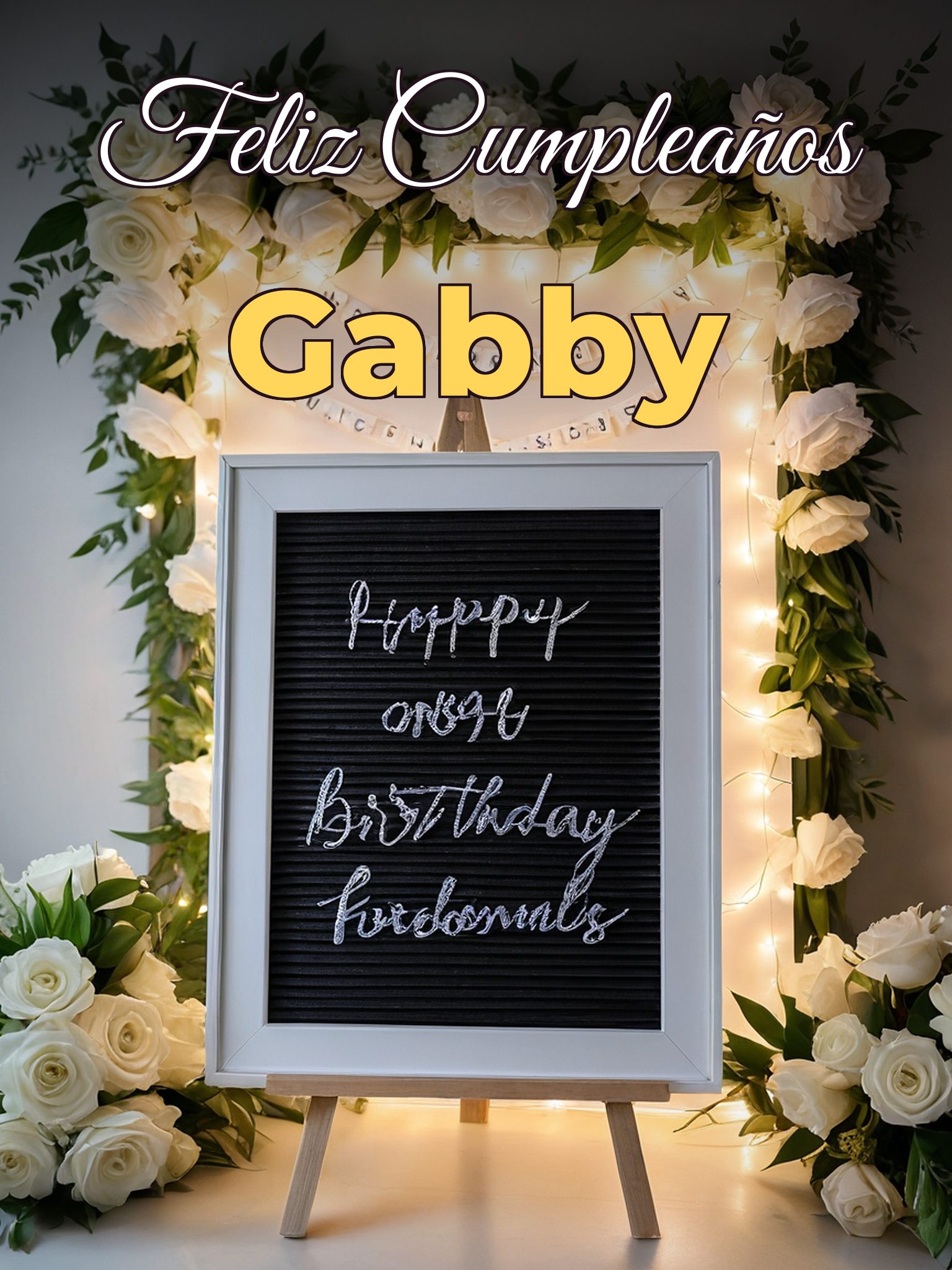 Feliz cumpleaños gabby