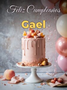 Feliz cumpleaños gael