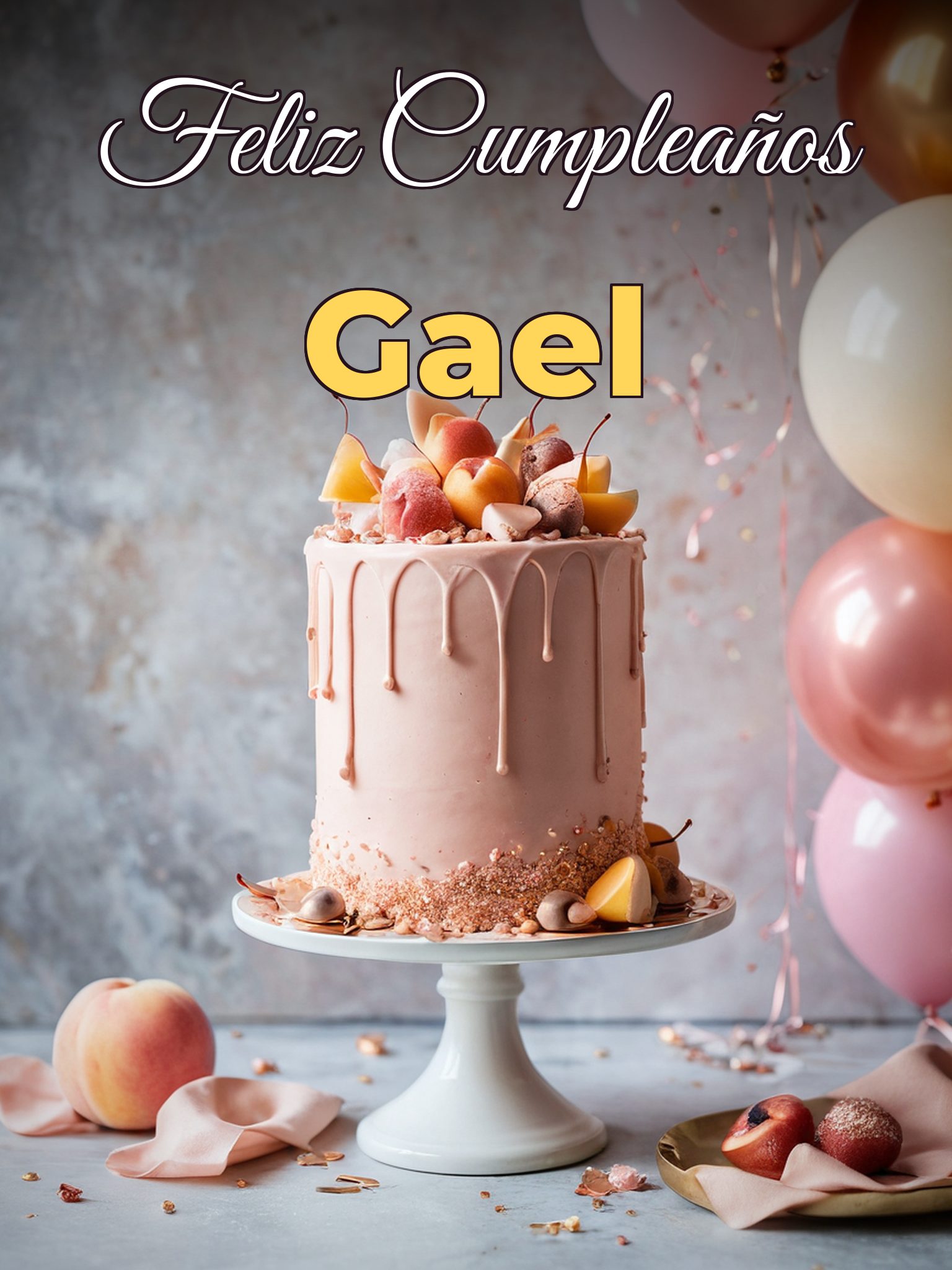 Feliz cumpleaños gael
