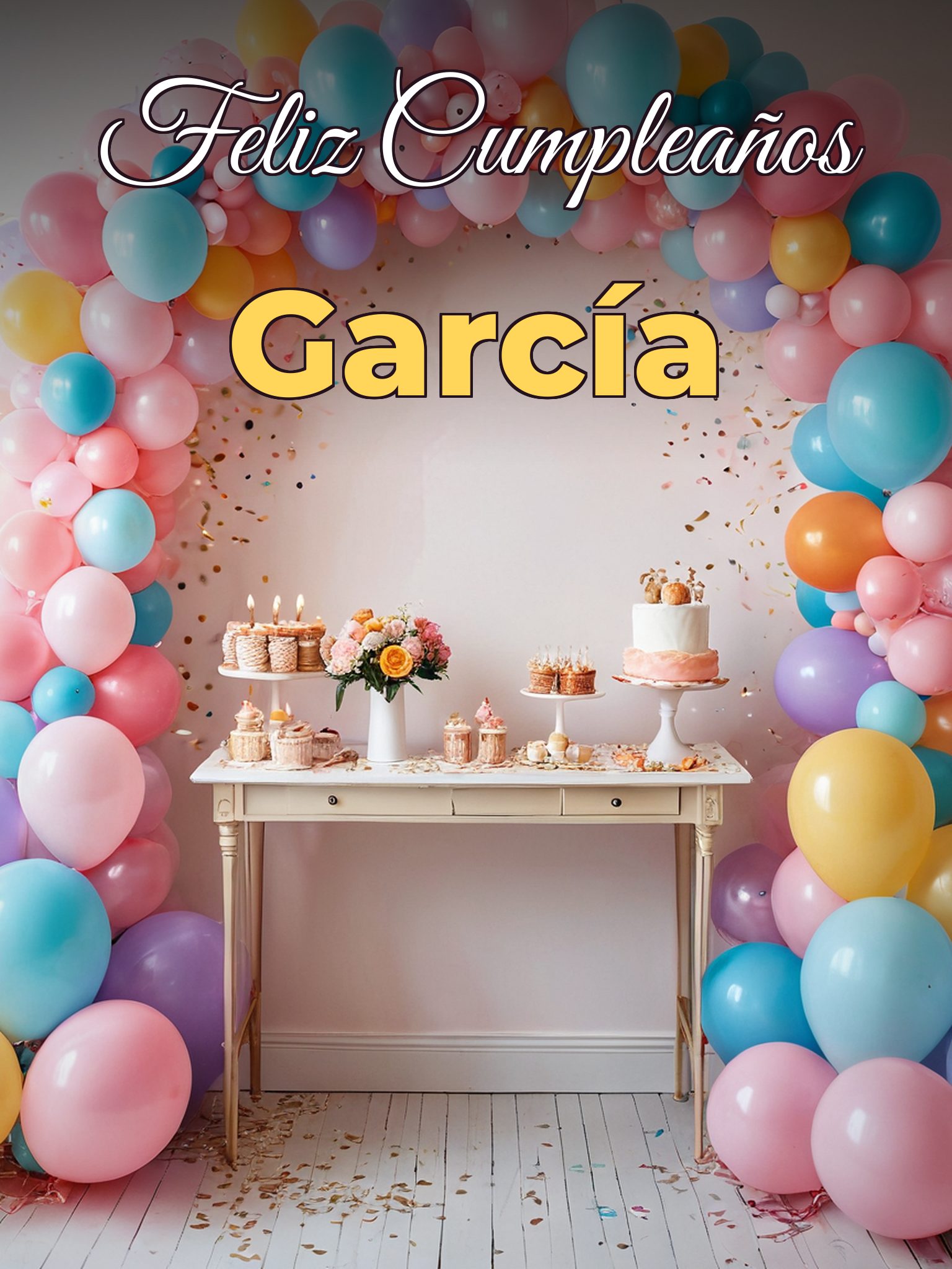 Feliz cumpleaños garcía