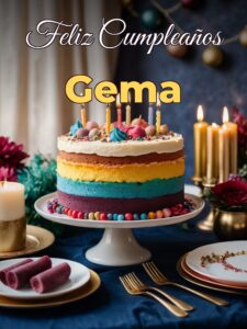 Feliz cumpleaños gema