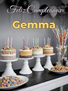 Feliz cumpleaños gemma