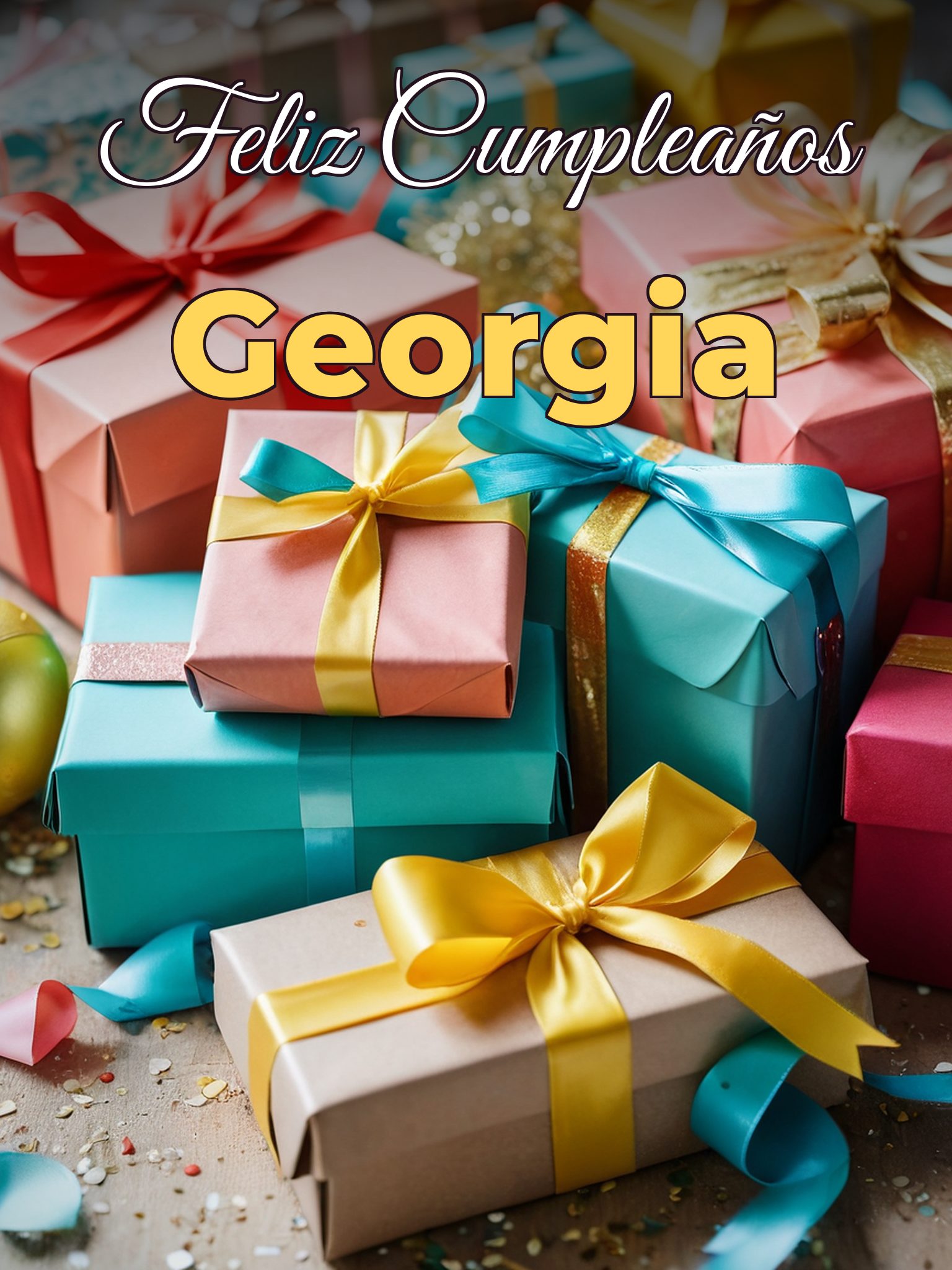 Feliz cumpleaños georgia