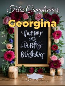 Feliz cumpleaños georgina