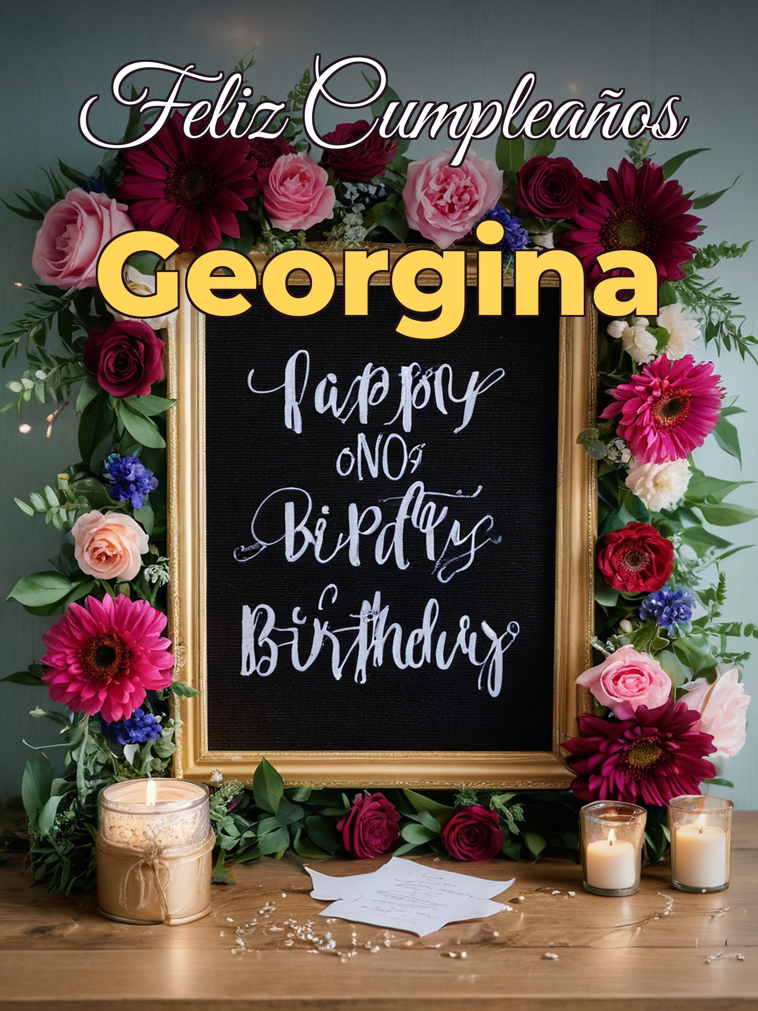 Feliz cumpleaños georgina