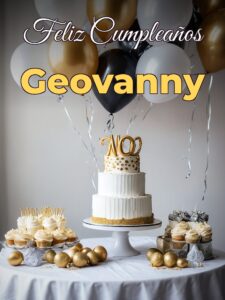Feliz cumpleaños geovanny