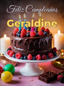 Feliz cumpleaños geraldine
