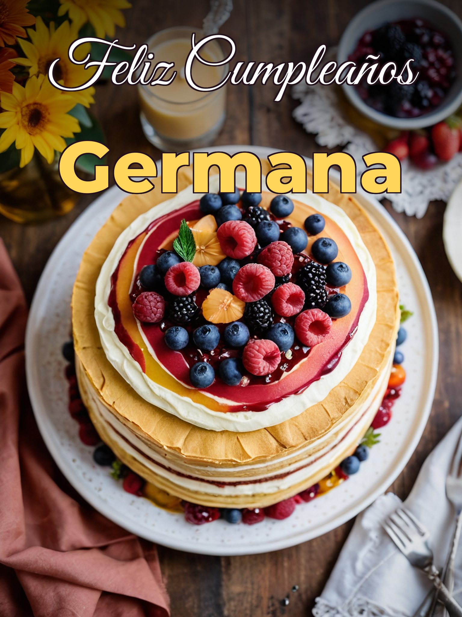 Feliz cumpleaños germana