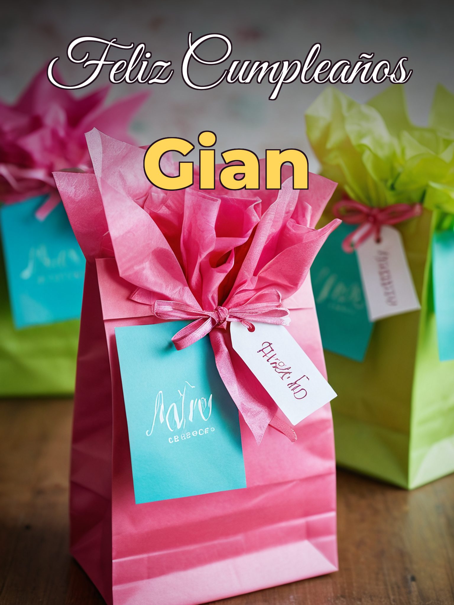 Feliz cumpleaños gian