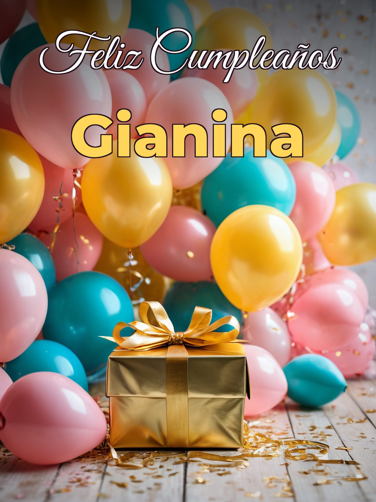 Feliz cumpleaños gianina