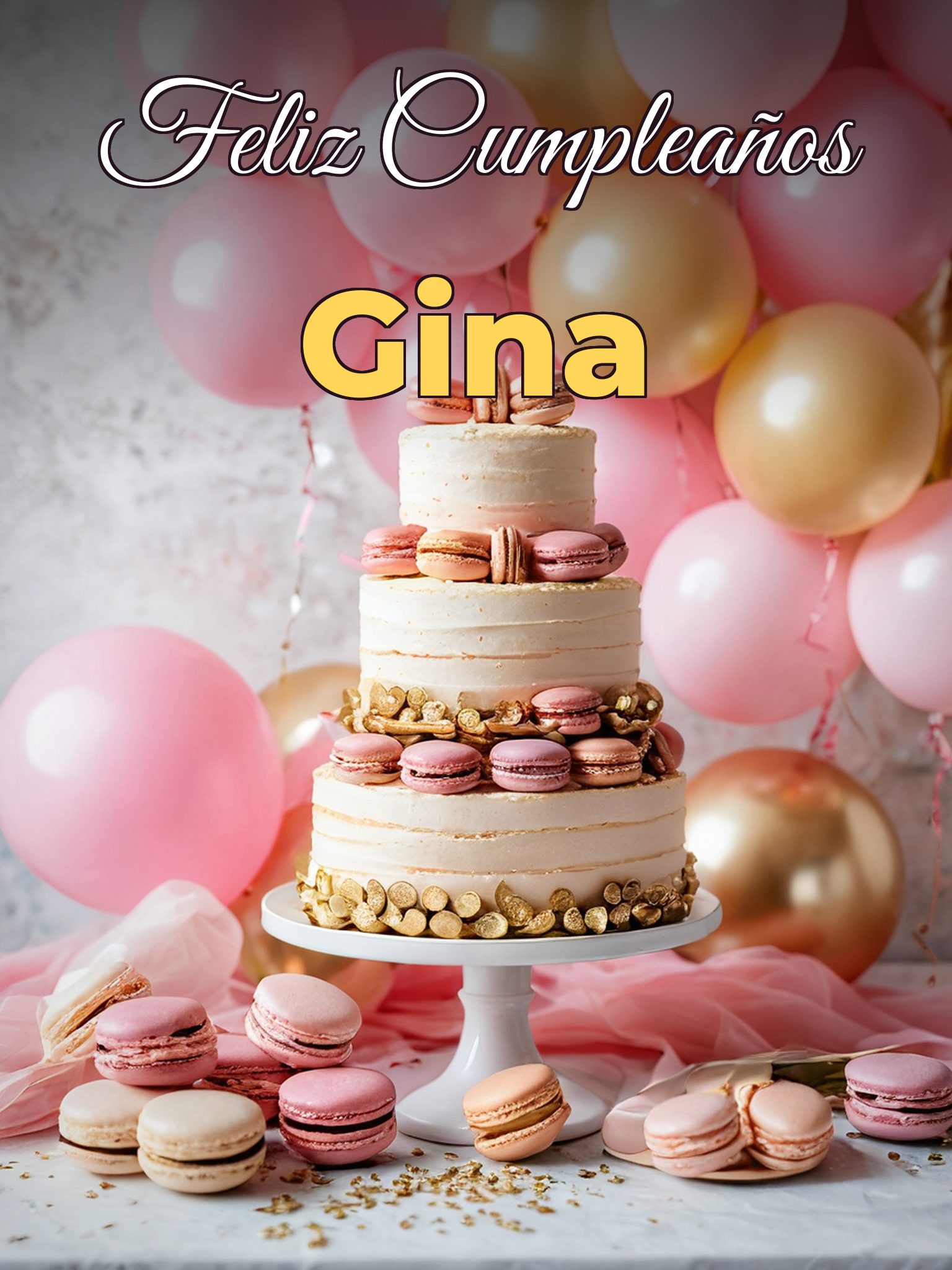 Feliz cumpleaños gina