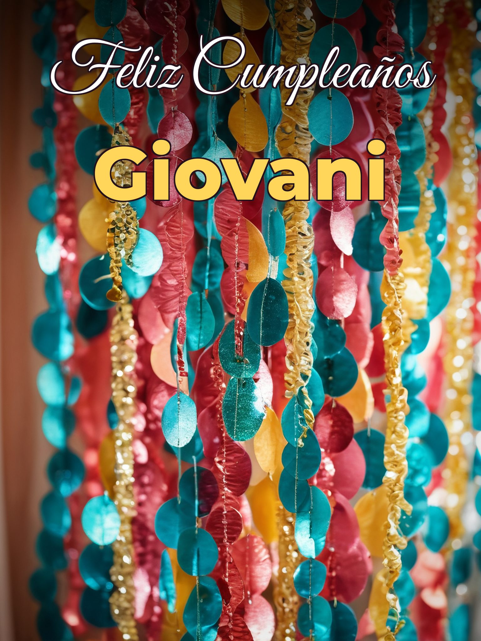 Feliz cumpleaños giovani
