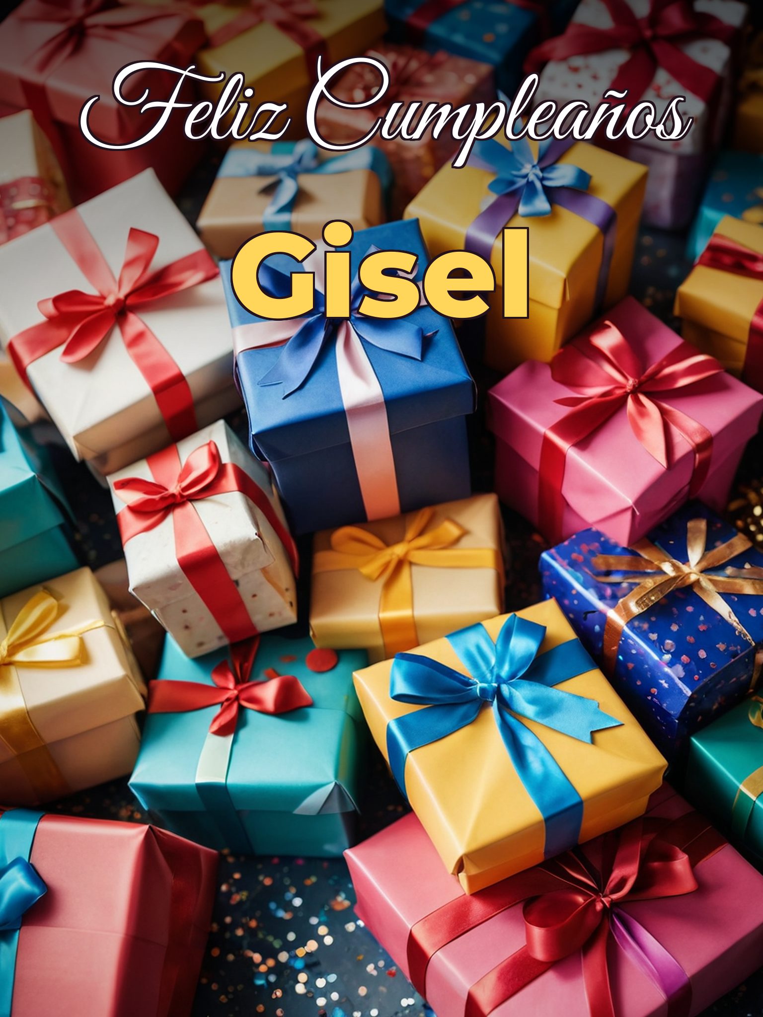 Feliz cumpleaños gisel
