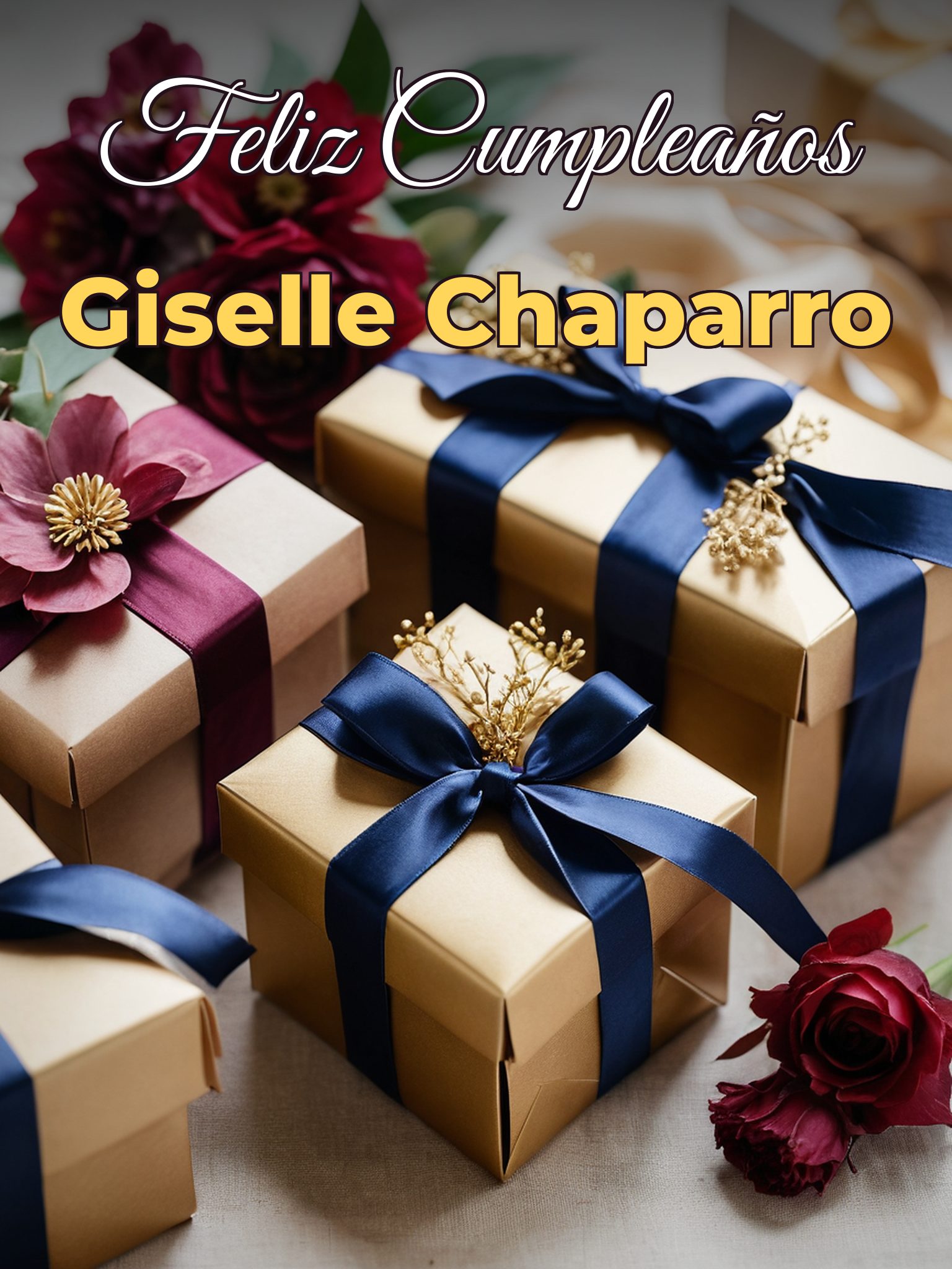 Feliz cumpleaños giselle chaparro