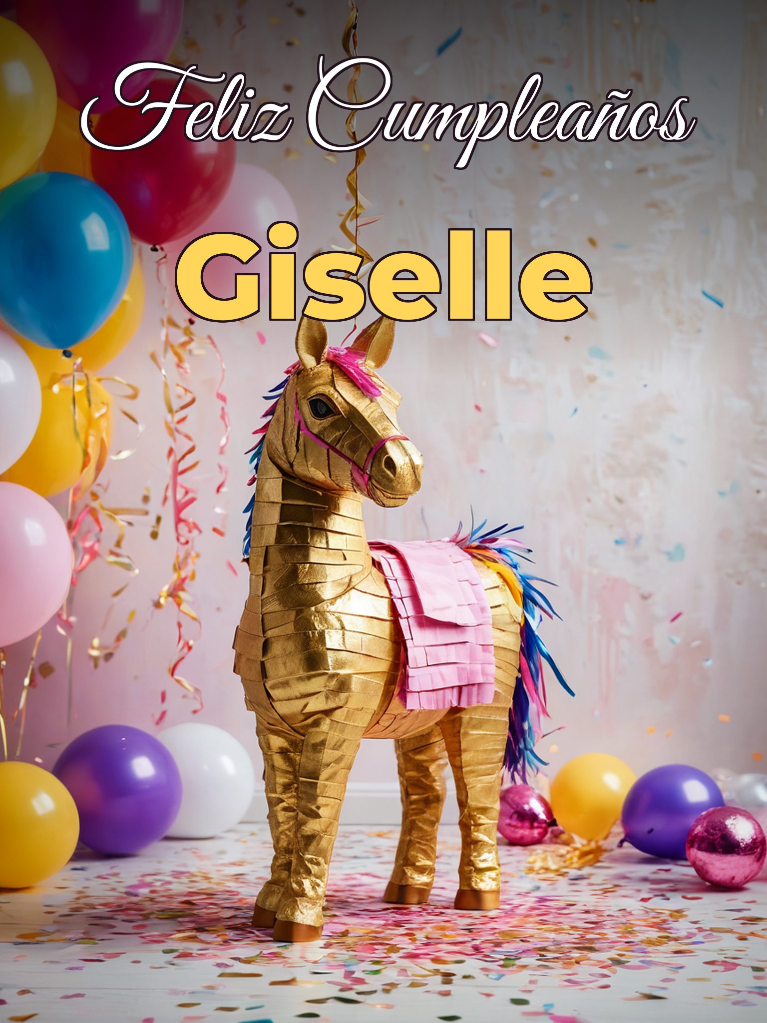 Feliz cumpleaños giselle