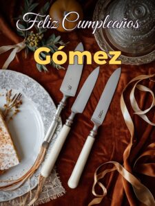 Feliz cumpleaños gómez
