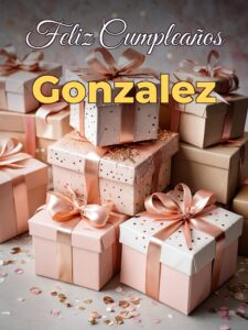 Feliz cumpleaños gonzalez