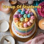 feliz cumpleaños group of students