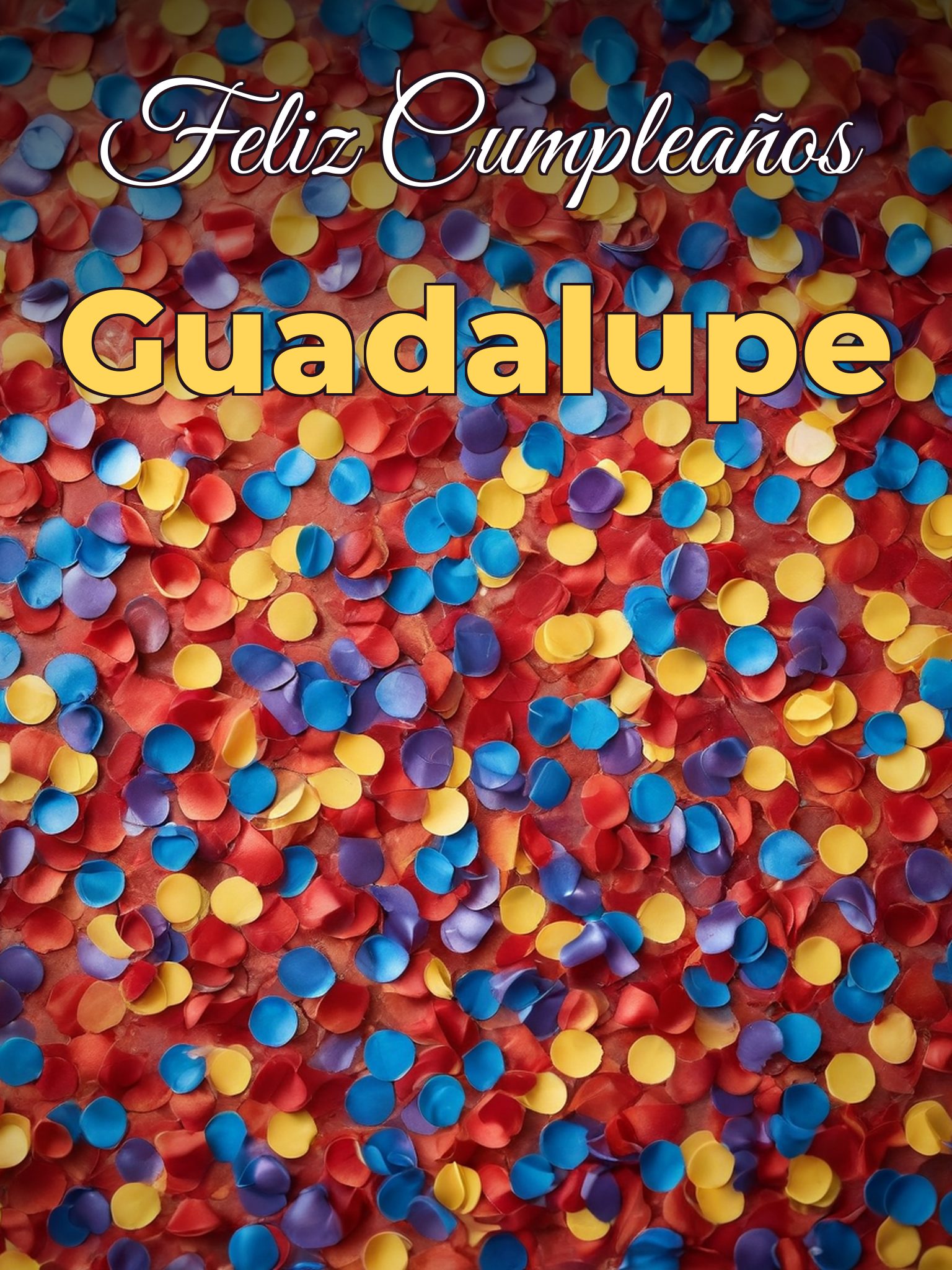 Feliz cumpleaños guadalupe