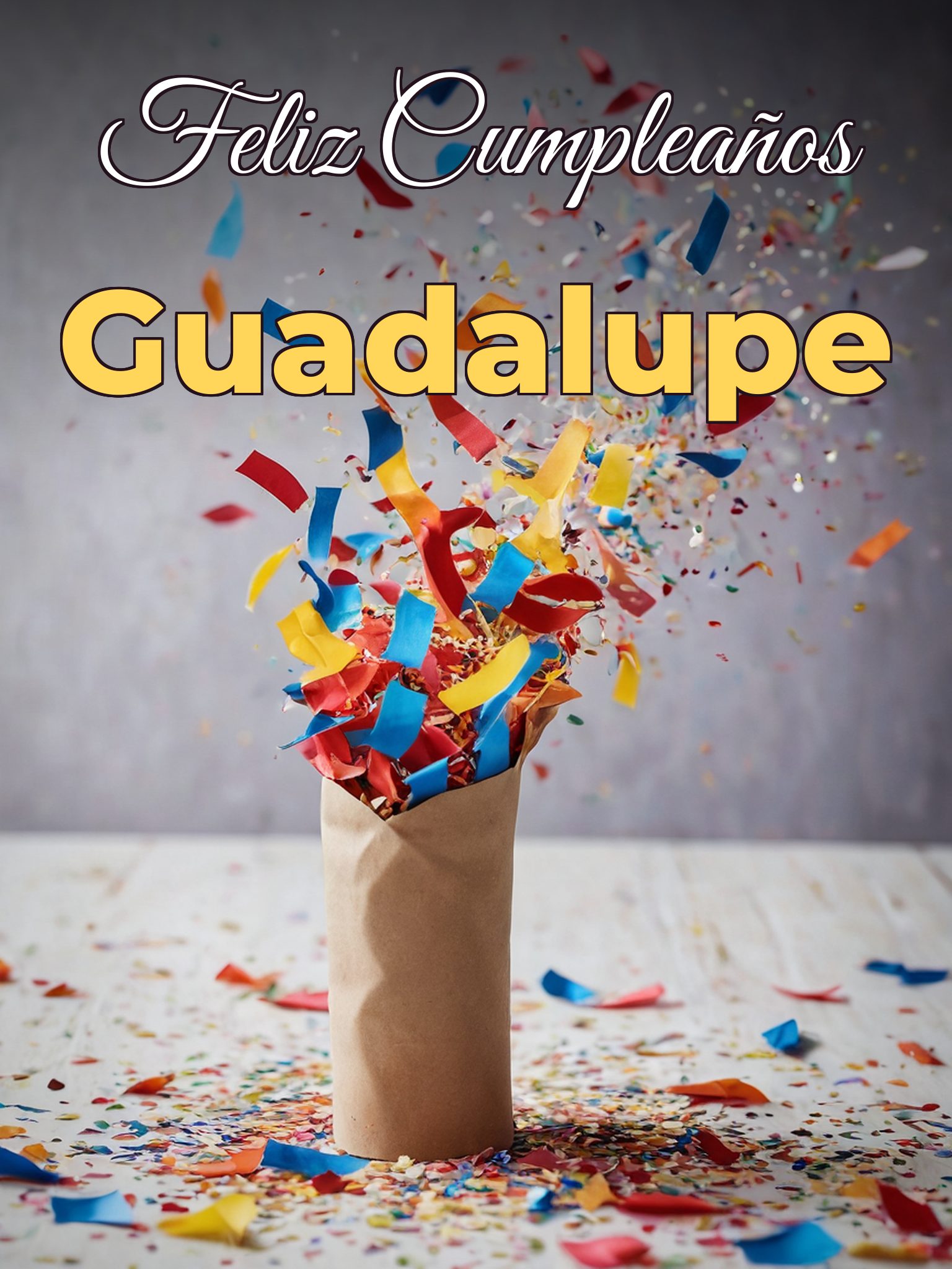 Feliz cumpleaños guadalupe