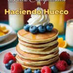 feliz cumpleaños haciendo hueco