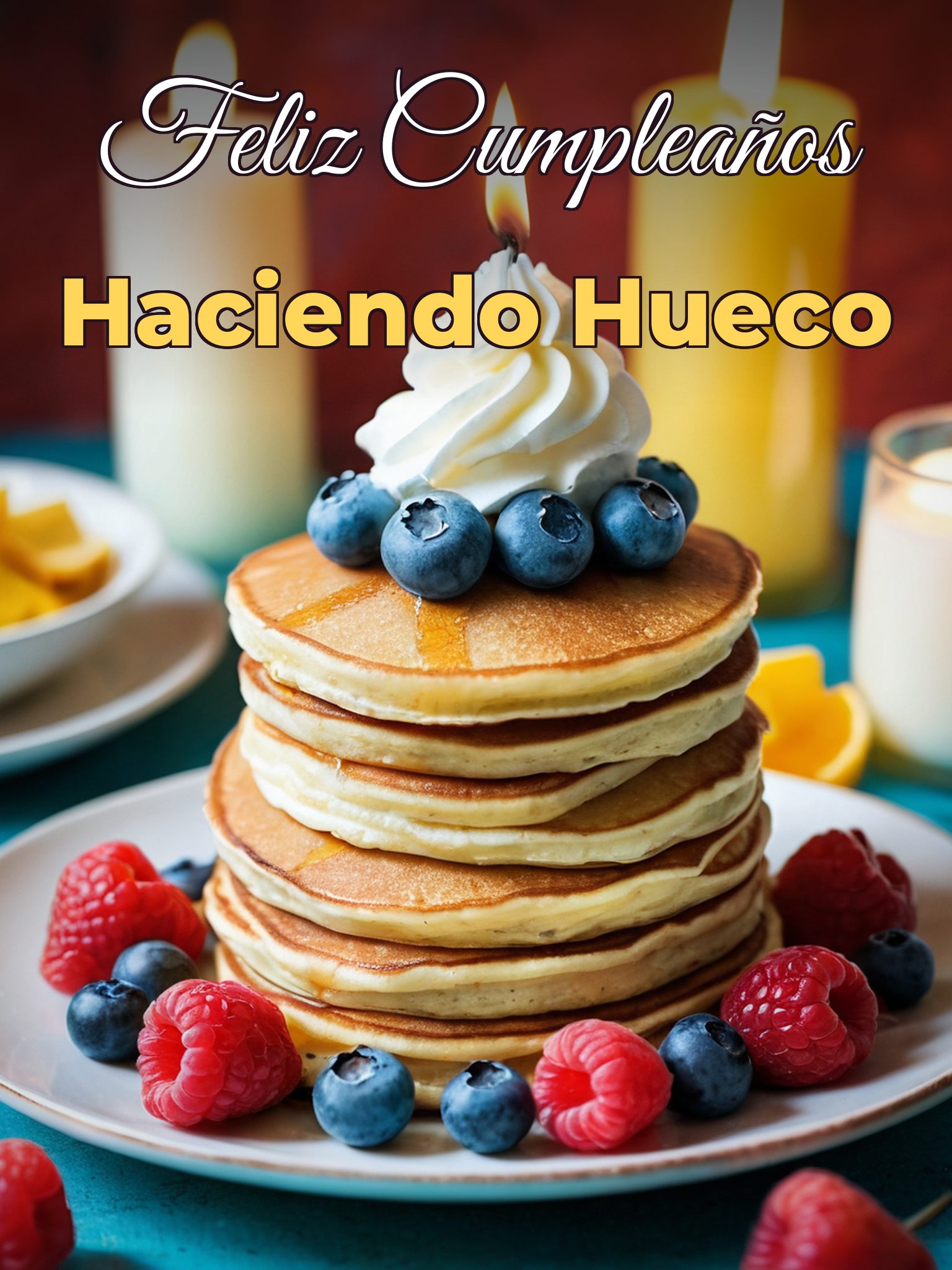 Feliz cumpleaños haciendo hueco