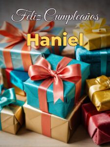 Feliz cumpleaños haniel