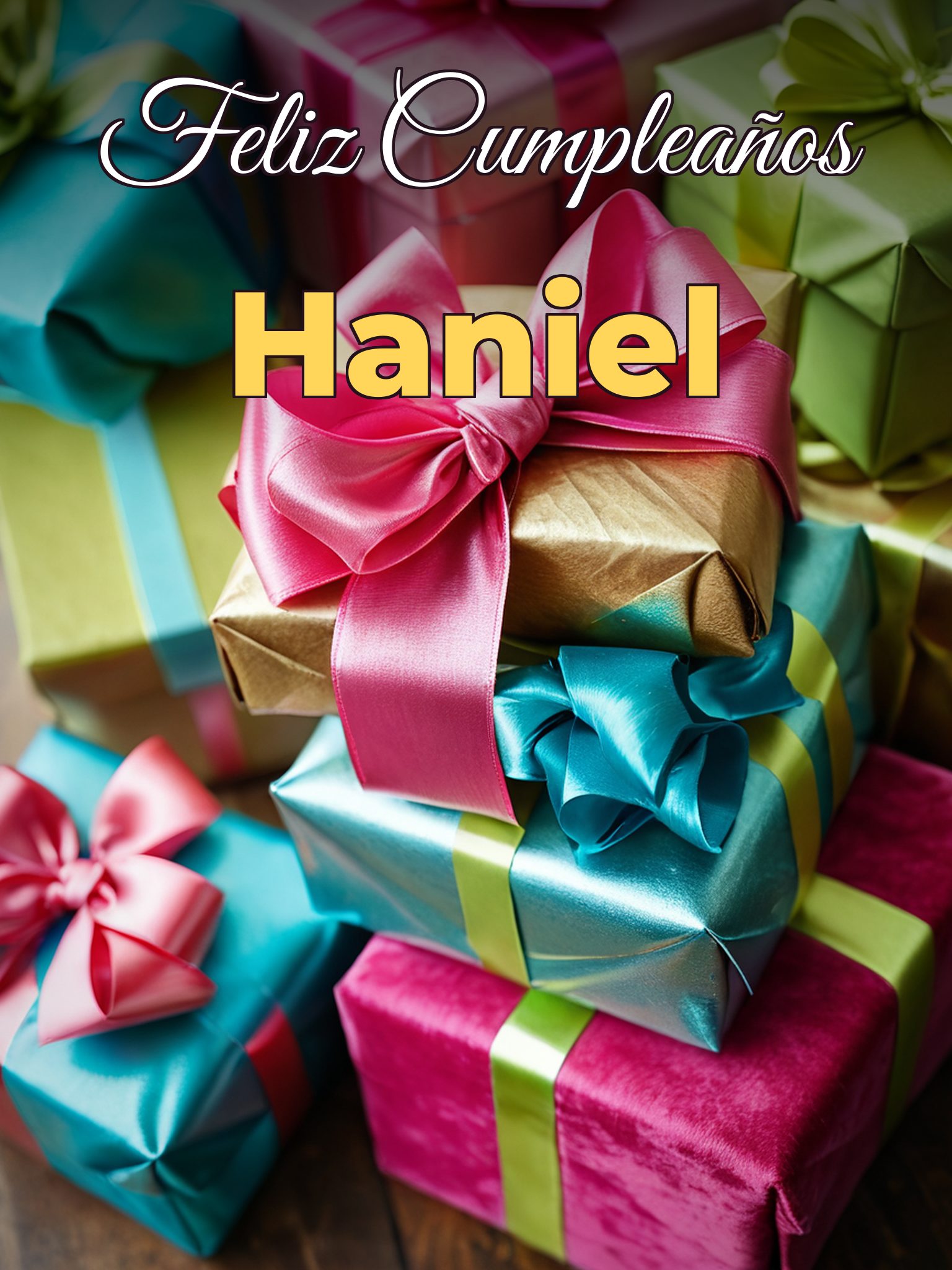 Feliz cumpleaños haniel