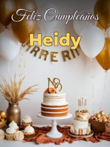 Feliz cumpleaños heidy