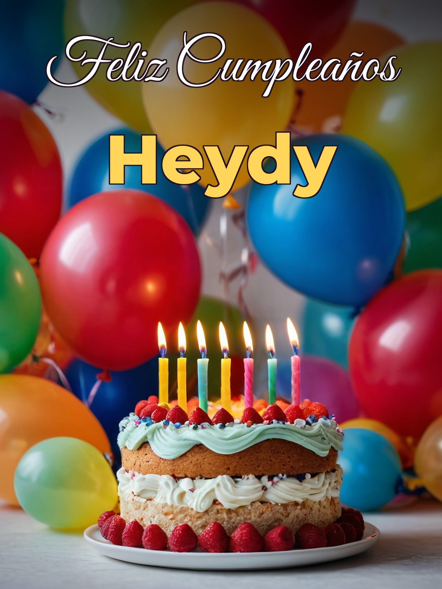 Feliz cumpleaños heydy