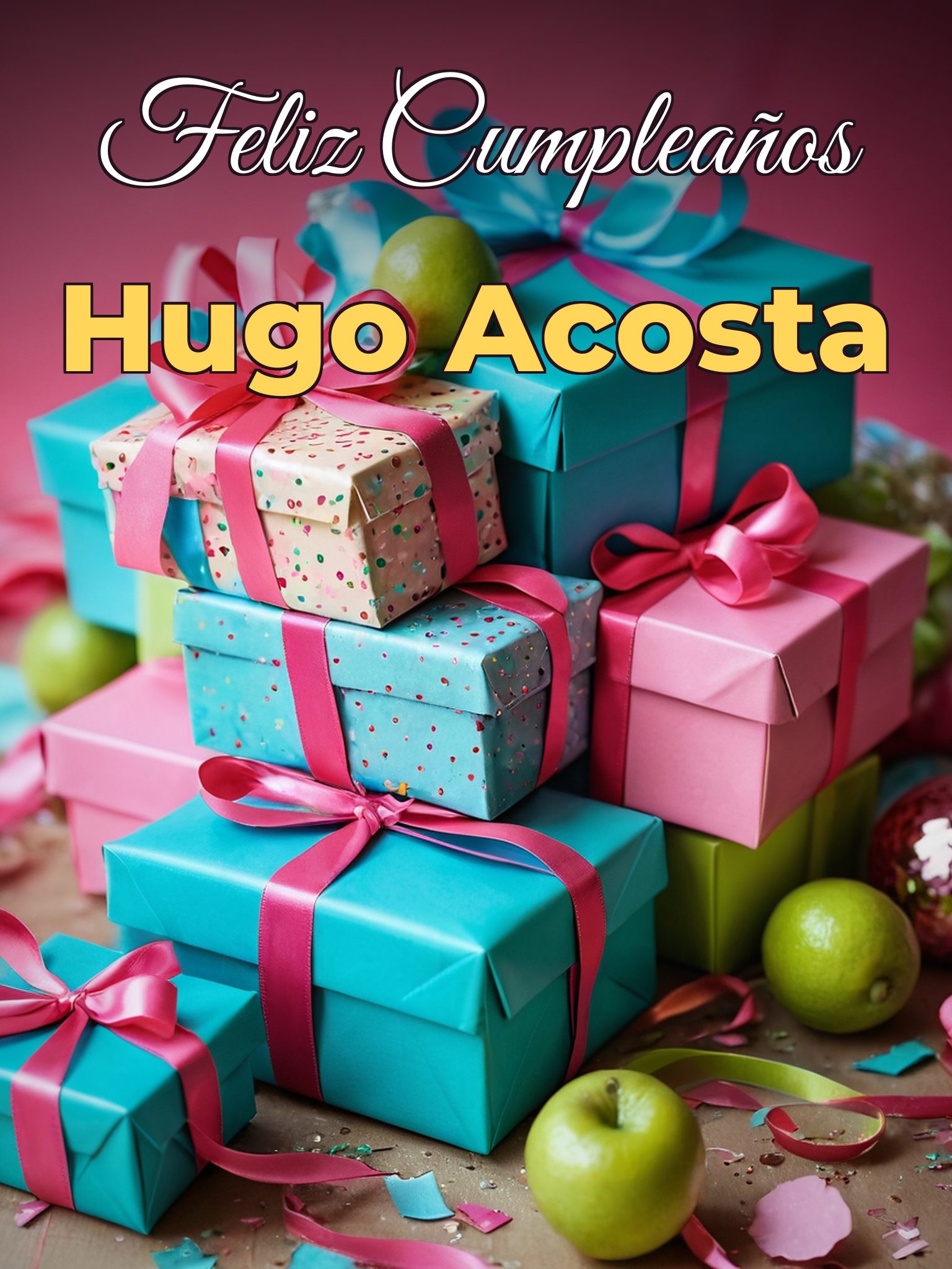 Feliz cumpleaños hugo acosta