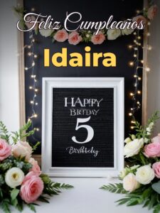 Feliz cumpleaños idaira
