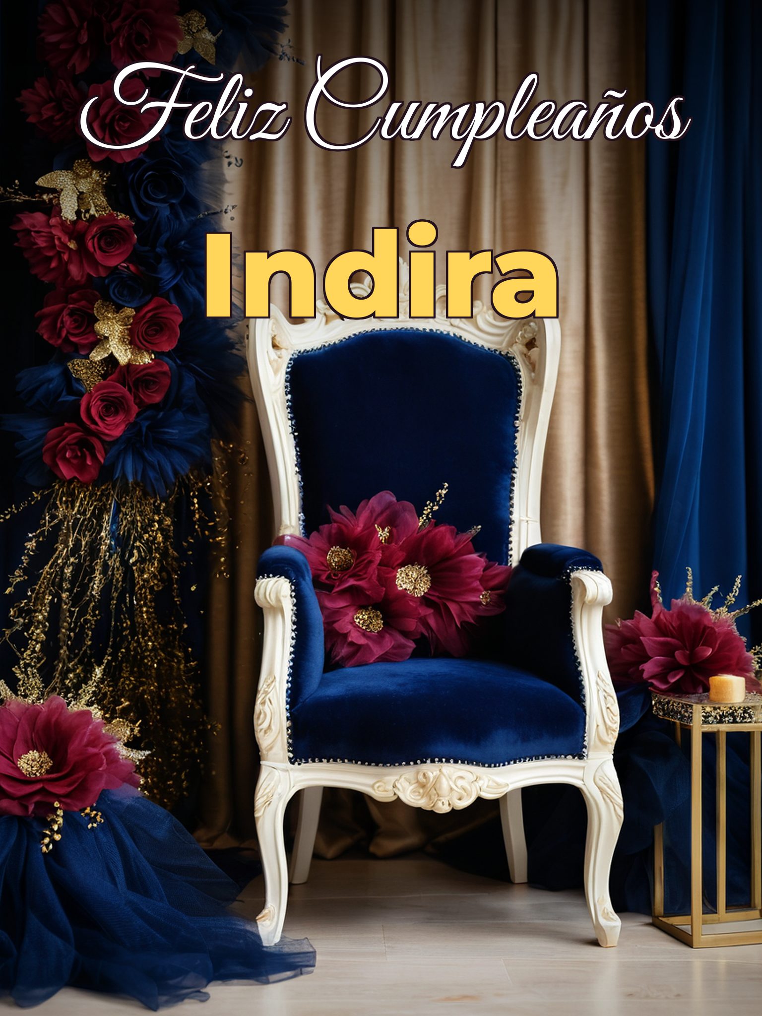 Feliz cumpleaños indira