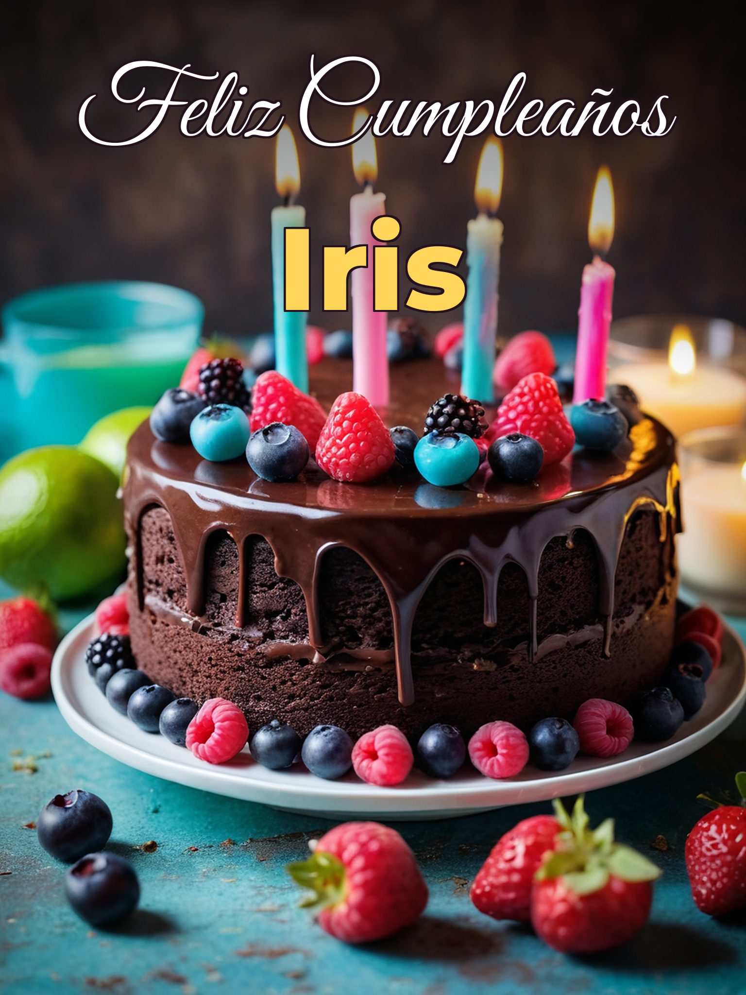 Feliz cumpleaños iris