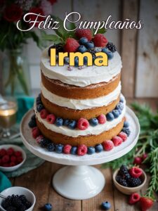 Feliz cumpleaños irma