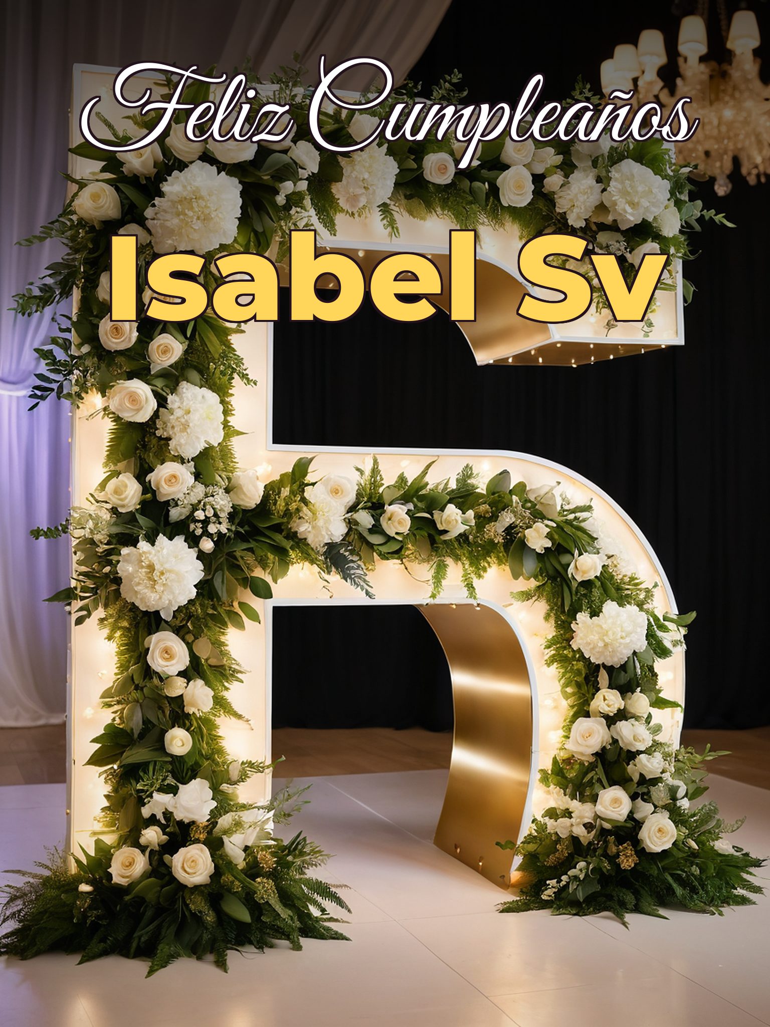 Feliz cumpleaños isabel sv