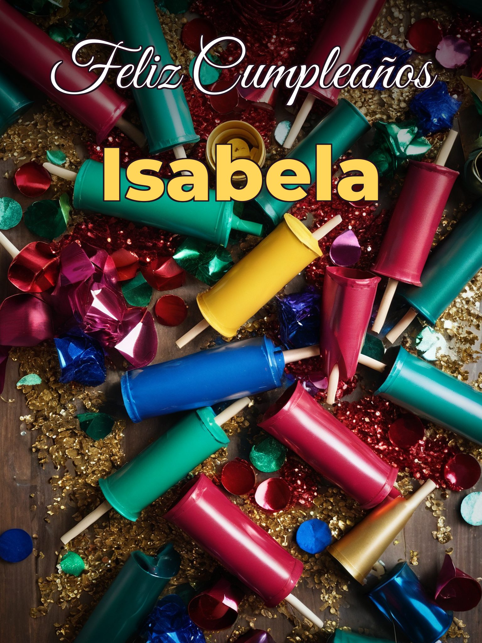 Feliz cumpleaños isabela