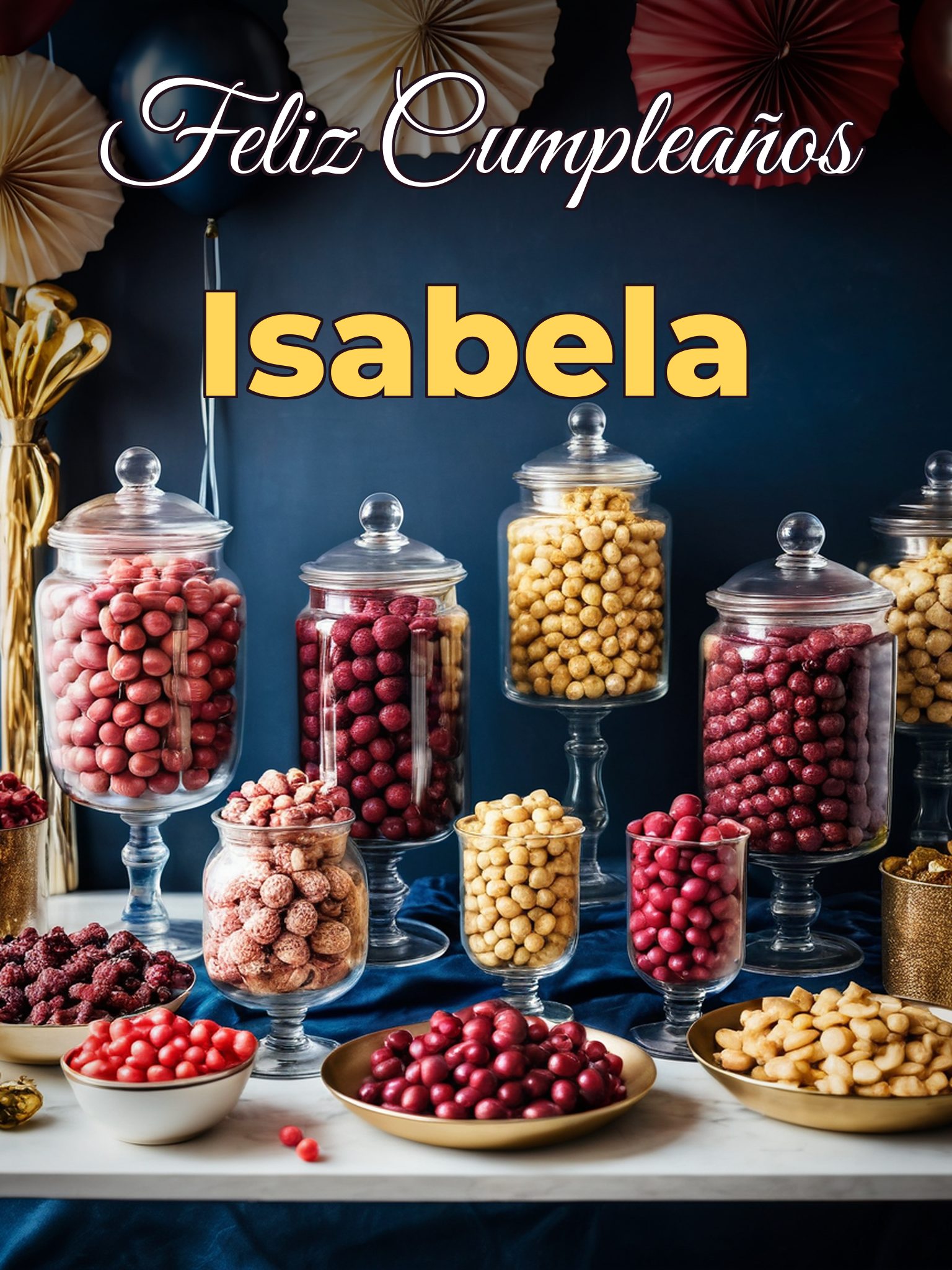 Feliz cumpleaños isabela