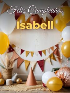 Feliz cumpleaños isabell