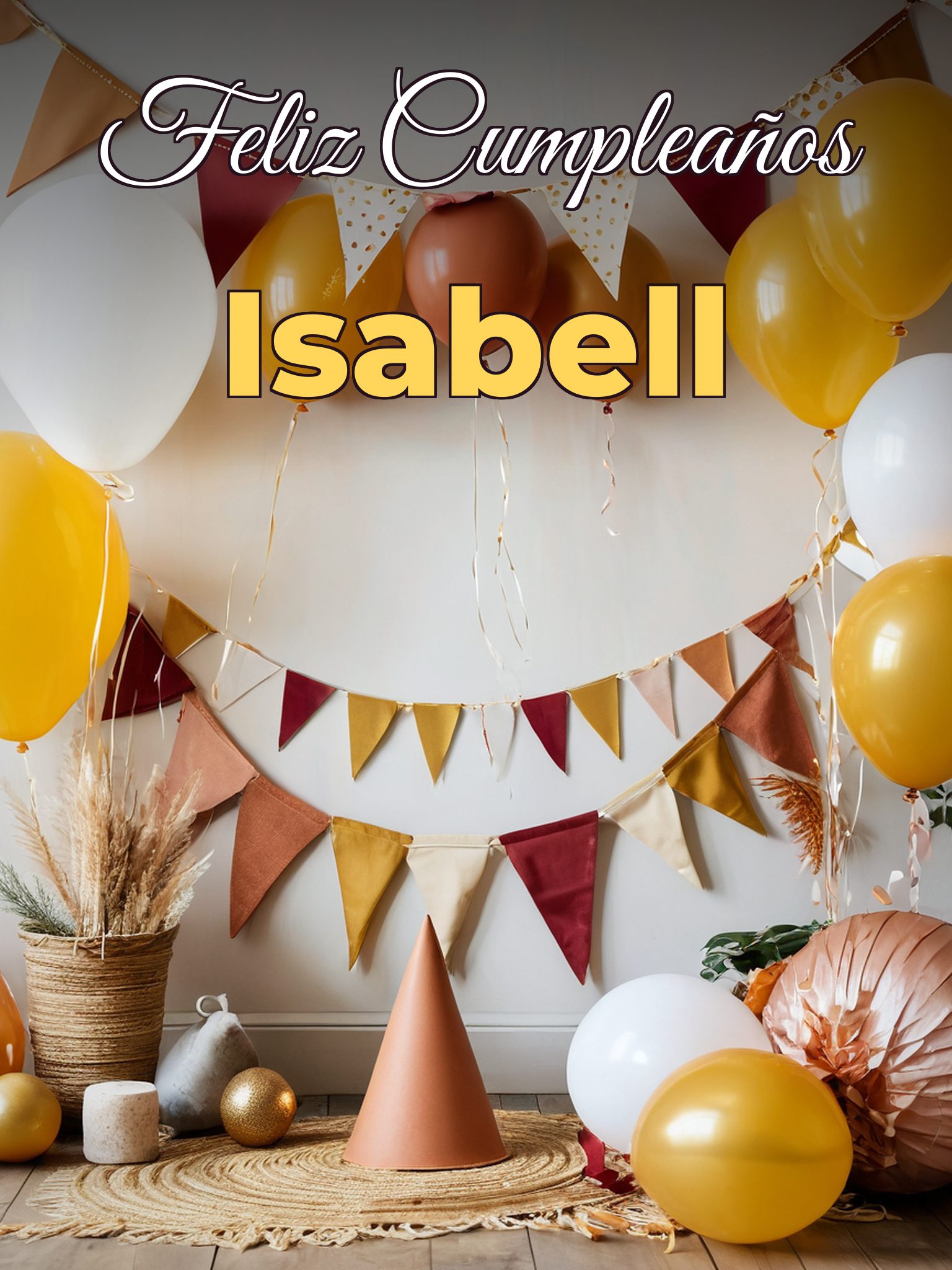 Feliz cumpleaños isabell