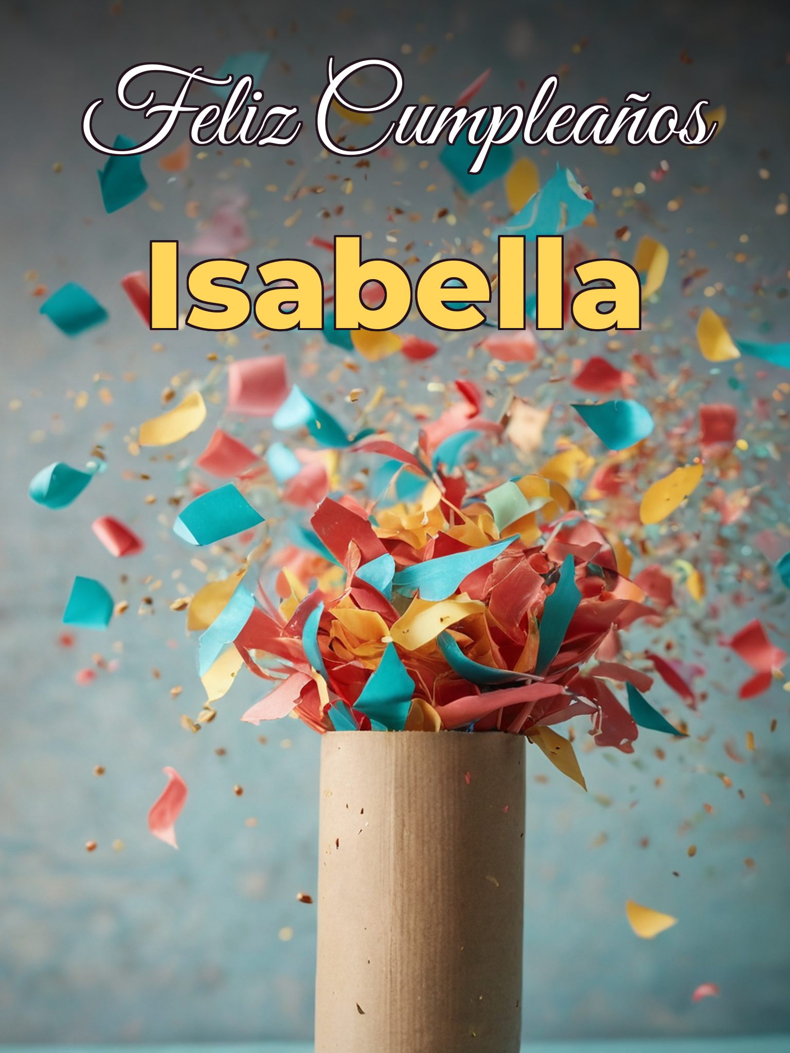 Feliz cumpleaños isabella