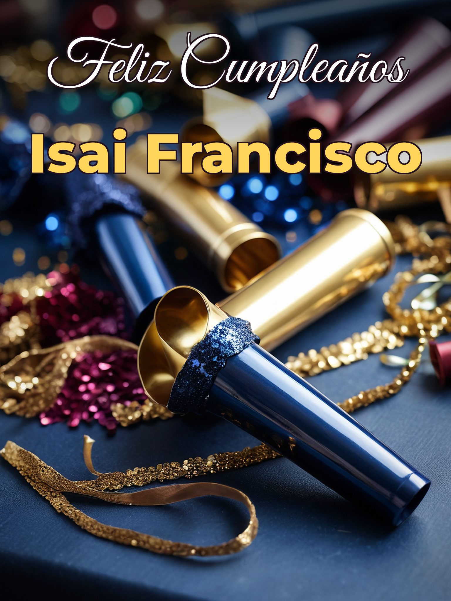 Feliz cumpleaños isai francisco