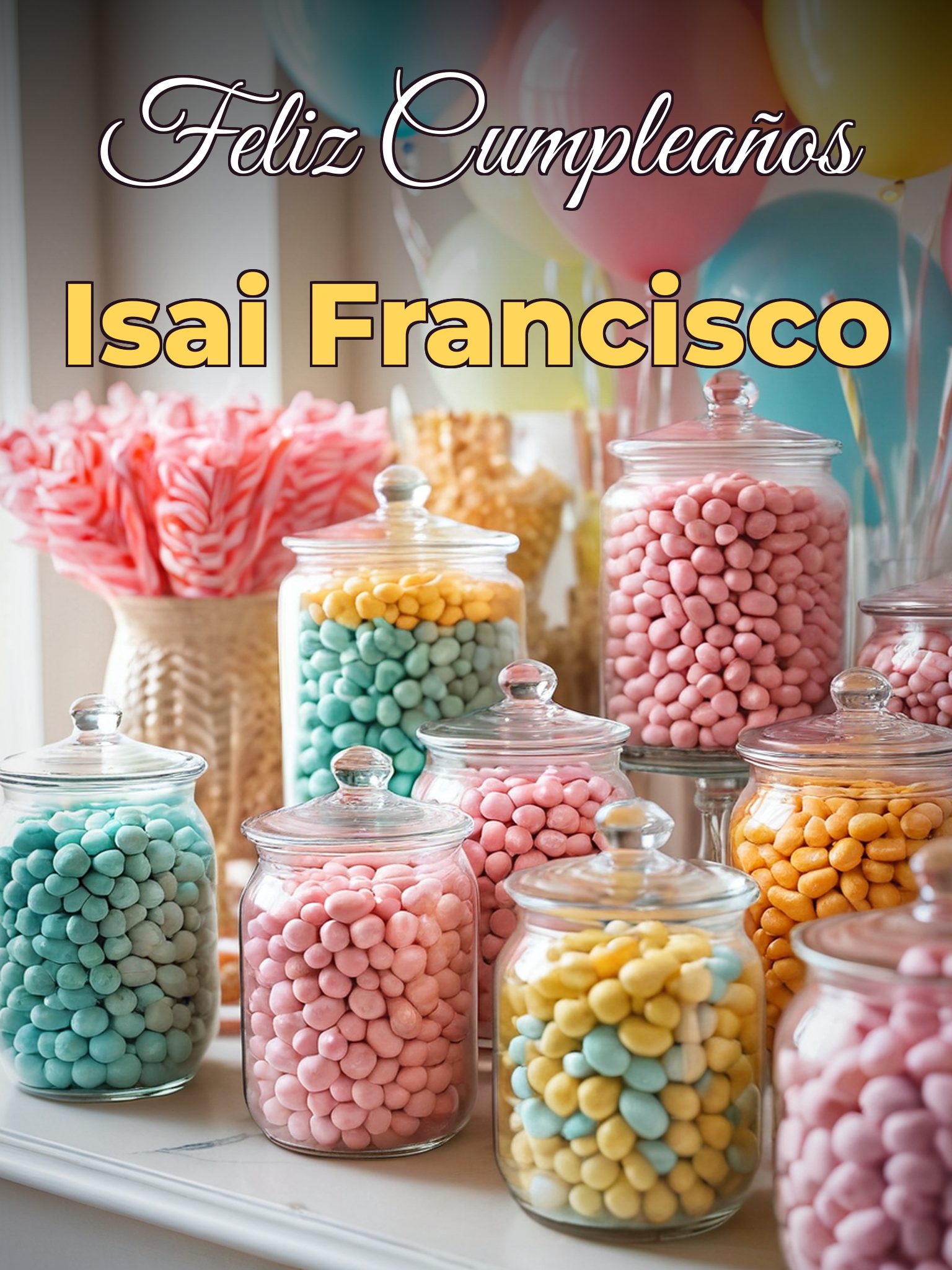 Feliz cumpleaños isai francisco