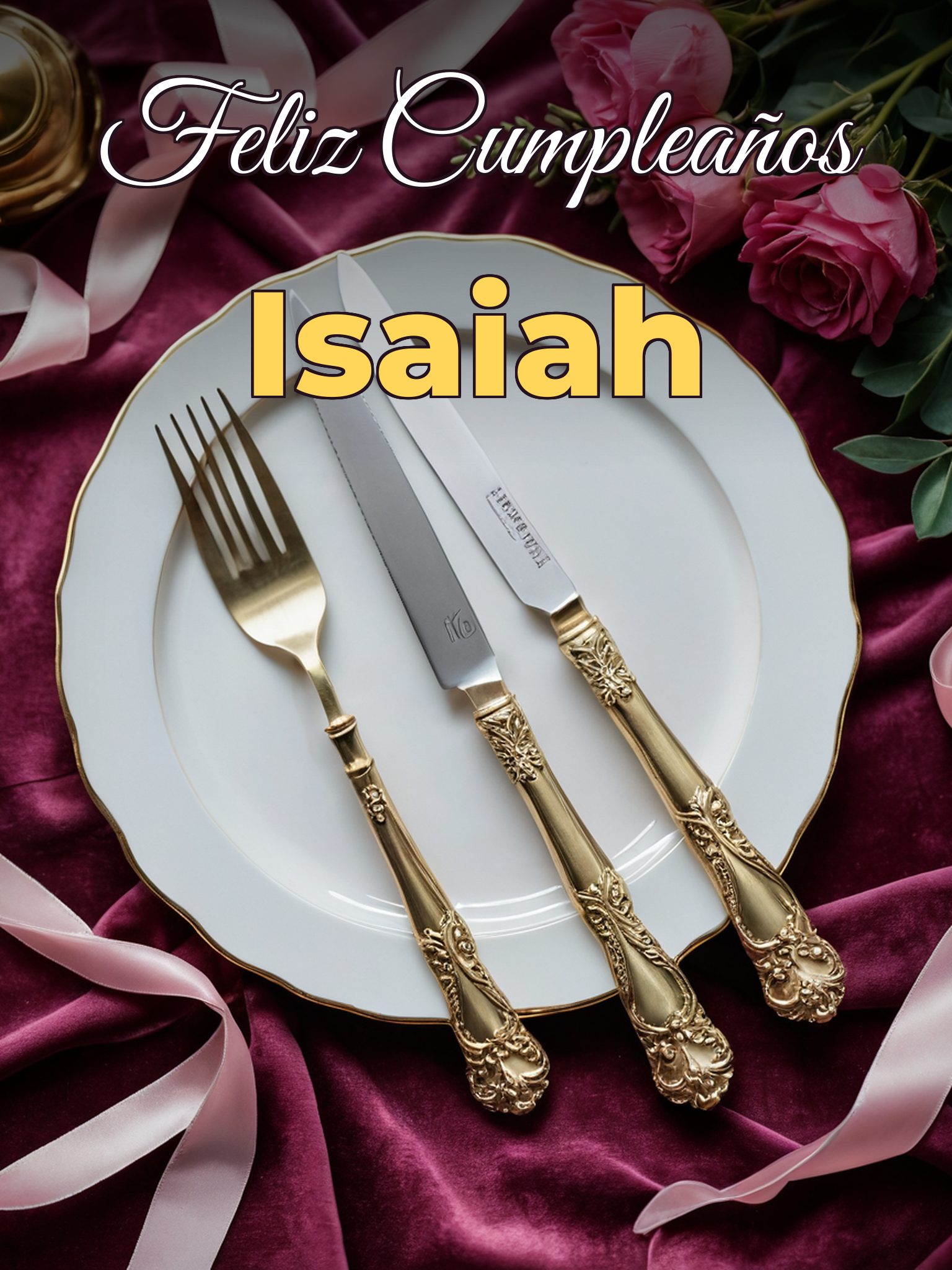 Feliz cumpleaños isaiah