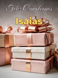 Feliz cumpleaños isaias